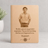 Personalized Wooden Notebook for Brother SK-3383