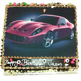 Car Special Photo Cake (Print Any Photo on Cake)-1lb