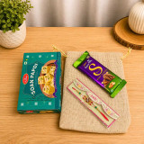 Classic Rakhi with Dairy Milk Silk Gift Pouch SK-3397
