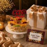 Birthday Cake with Greeting Card LUXE-81