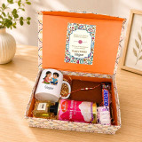 Personalized Mug & Luxury Wallet With Rakhi Hamper SK-3417