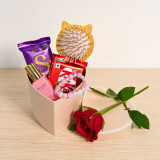 Rose & Sweet Treats Gift Box for Her JNK-7745