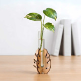 Wooden Plant Holder Vase With Test Tube WP-39