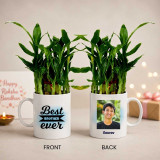 Personalized Best Brother Ever Mug with Lucky Bamboo SPM-879