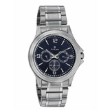 Titan Blue Dial Metal Strap for Men (1698SM02)