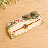 Traditional Gold & Red Ganesha Designer Rakhi RT-1164