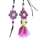 Kanhaiya Rakhi - For Bhaiya and Bhabhi (Purple) (RT-9301)
