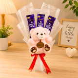 Cute Bear Keychain & Chocolates Bouquet JNK-7775