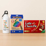Personalized Little Brother Gift Hamper with Sweets & 24-Color Crayons SK-3451