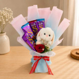 Adorable Bunny With Chocolate Gift Bouquet SK-3468