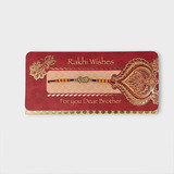 Rakhi Gift Combo Basket with Personalized Cushion, Snacks & Flowers JNK-7806