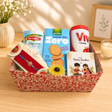 Rakhi Treats Combo with Candle, Viva & Sugar-Free Biscuits JNK-7827