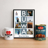 Personalized Frame, Mug & Gulab Jamun Gift Set DKG-1641