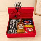 Dad Gift Box with Whisky 200ml, T-Shirt & Snacks JNK-7841