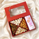 Dry Nuts & Personalized Chocolate Gift for Sister JNK-7844