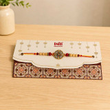 Traditional Multicolor Enamel & Crystal Rakhi RT-1179