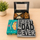 Father's Day Gift Combo with T-Shirt, Dry Nuts & Sweets JNK-7849