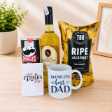 Father's Day Gift Combo with White Wine 750ml, Snacks & Mug JNK-7850