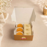 Mini Mithai Box: Kanpuri Laddu & Khoya Barfi Mithai-02