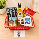 Wine, T-Shirt, Snacks & Mug Father's Day Gift Basket JNK-7851