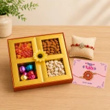Rakhi, Drynuts & Card Gift Set DKG-1674