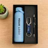 Bottle, Keyring & Pen Gift Set with 3-Part Box DKG-1684
