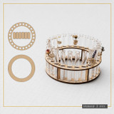 Decorative Circular Test Tube Flower Stand(Flowers Not Included) WP-80