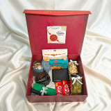 Rakhi Gift Box with Wallet, Candle & Sweet Treats for Brother