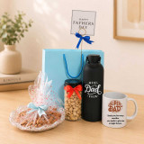 Best Dad Ever Dry Fruit & Personalized Mug Gift Set SK-3521