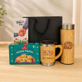 Father's Day Gift with Personalized Mug, Bottle & Sweets JNK-7877