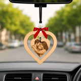 Personalized Romantic Couple Photo Car Charm WP-85
