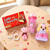 Lotte Choco Pie, Tumbler & Piggy Bank, Gift Set DKG-1742