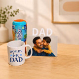 Personalized Dad Frame With Mug & Horlicks Gift Set DKG-1765
