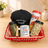Best Dad Cap, Mug & Dry Nuts Hamper DKG-1766