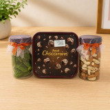Dry Nuts & Amul Chocominis Chocolates Gift Set DKG-1771