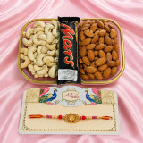 Dry Nuts with Chocolate & Rakhi Gift Combo
