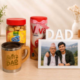 Dad Photo Frame, Mug, Biscuits & Viva JNK-7902