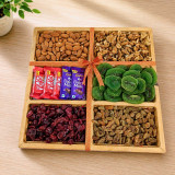 Dry Fruits & Nuts with Chocolates Wooden Tray JNK-7903