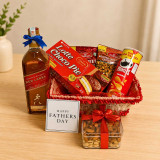 Johnnie Walker Red Label Father’s Day Gift Hamper With Namkeen SK-3553