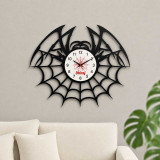 Personalized Black Acrylic Spider Web Wall Clock SK-3561