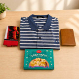 T-Shirt, Handkerchief, Wallet & Soan Papadi Gift Set DKG-1833
