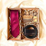 Personalized Wooden Gift Box with Belt, Tie & Beard Care For Brother SK-3602