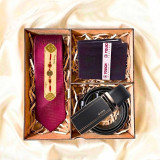 Rakhi, Tie, Wallet & Belt Gift Hamper DKG-1835