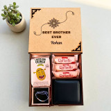 Seaweed Wasabi, Rakhi, Wallet & Chocolate Gift Set