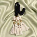 Black Chulthi Dhago With White Furka CD-13-B