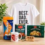 Superhero Dad Gift Set – Best Dad Mug, T-Shirt & Sweets SK-3614