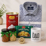 Sweet Treats, Dry Fruits & Stylish Shirts For Dad SK-3615