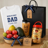 Father’s Day Gift Hamper With Fresh Fruit, Mug & T-shirt SK-3659