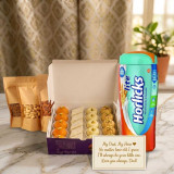 Mithai, Dry Nuts & Sugar-Free Horlicks Gift Hamper for Dad JNK-7986