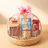 Best Dad Ever Keepsake & Cashew Gift Basket SK-3698